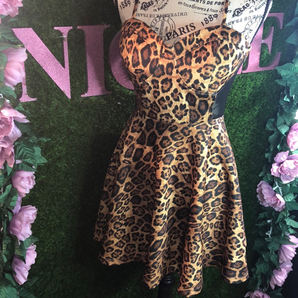 Women Cheetah Print Dress